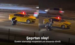 Ücretini alamadığı müşterisini yol ortasında dövdü