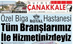 Burası Çanakkale Gazetesi 1 Şubat Cumartesi