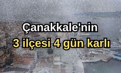 Çanakkale'nin 3 ilçesi 4 gün karlı