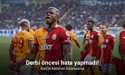 Rize'de kazanan Galatasaray