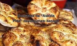 Bozcaada’da “Askıda Pide” dayanışması