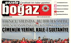 Çanakkale Boğaz Gazetesi 13 Mart Perşembe