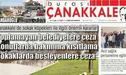 Burası Çanakkale Gazetesi 1 Mart Cumartesi