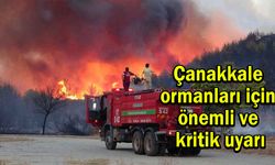 Çanakkale ormanları için önemli ve kritik uyarı