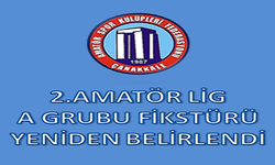 Çanakkale'de Büyükler 2. Amatör Lig Takımları belirlendi