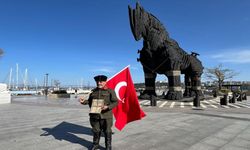 Gazi torunu, 555 bin adımla Çanakkale’ye ulaştı