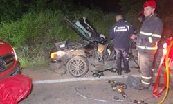Otomobil ile cip çarpıştı 3 ölü (Video)