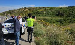 Motosiklet direksiyon hakimiyetini kaybetti uçuruma düştü