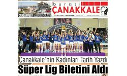 Burası Çanakkale Gazetesi 15 Mayıs Perşembe
