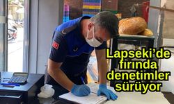 Lapseki'de fırın denetimleri sürüyor
