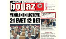 Çanakkale Boğaz Gazetesi 12 Mayıs Pazartesi