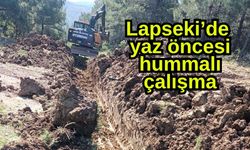Lapseki’de yaz öncesi hummalı çalışma