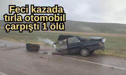 Feci kazada tırla otomobil çarpıştı 1 ölü