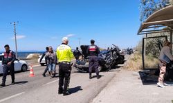 Çanakkale İzmir yolunda zincirleme trafik kazası (Video)