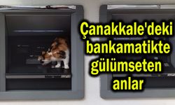 Çanakkale’deki bankamatikte gülümseten anlar