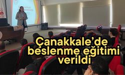 Çanakkale’de beslenme eğitimi verildi