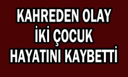 Kahreden olay! İki çocuk hayatını kaybetti