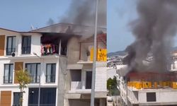3 katlı binanın çatı katı alevlere teslim oldu