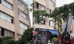 6 katlı binada yangın paniği