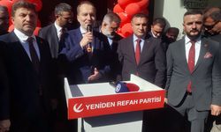 Yeniden Refah Partisi Genel Başkanı  Erbakan Çanakkale'de