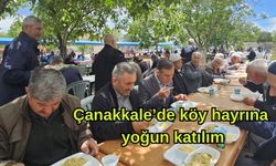 Çanakkale’de köy hayrına yoğun katılım