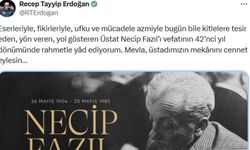 Cumhurbaşkanı Erdoğan’dan Necip Fazıl Kısakürek paylaşımı