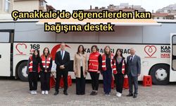 Çanakkale’de öğrencilerden kan bağışına destek