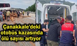 Çanakkale'deki otobüs kazasında ölü sayısı artıyor (Video)
