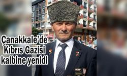 Çanakkale’de Kıbrıs Gazisi kalbine yenildi