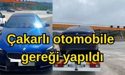 Çakarlı otomobile gereği yapıldı