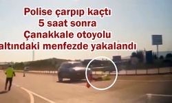 ’Dur’ ihtarına uymadı, polis memuruna çarpıp kaçtı (Tıkla izle)