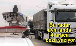 Bu radar aynı anda 4 araca ceza yazıyor