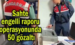 Sahte engelli raporu operasyonunda 50 gözaltı (Video)
