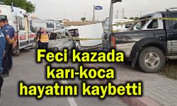 Feci kazada karı-koca hayatını kaybetti (Video)