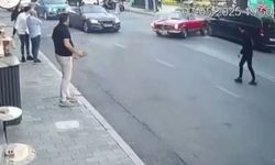 Vale teslim aldığı lüks araçla kaza yaptı