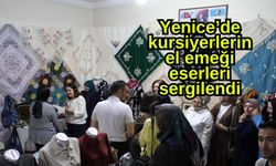 Yenice’de kursiyerlerin el emeği eserleri sergilendi