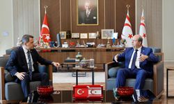 Tarihi Alan Başkanı Kaşdemir'den KKTC Cumhurbaşkanı Tatar'a ziyaret