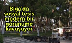 Biga’da sosyal tesis modern bir görünüme kavuşuyor