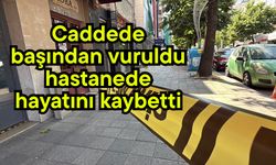 Caddede başından vuruldu, hastanede hayatını kaybetti