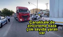 Çanakkale’de zincirleme kaza, çok sayıda yaralı var