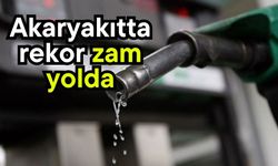 Akaryakıtta rekor zam yolda