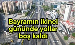 Bayramın ikinci gününde yollar boş kaldı (Video)