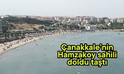 Çanakkale’nin Hamzakoy sahili doldu taştı