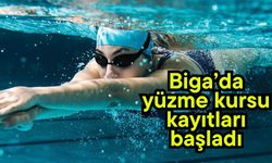Biga’da yüzme kursu kayıtları başladı