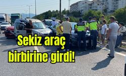 8 aracın birbirine girdiği zincirleme kazada mucize gerçekleşti