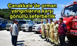 Çanakkale’de orman yangınlarına karşı gönüllü seferberlik