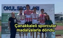 Çanakkaleli sporcular madalyalarla döndü