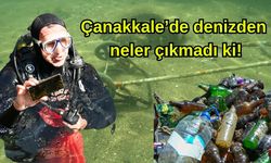 Çanakkale’de deniz dibi temizliği şaşırttı