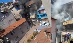 2 binayı saran yangında 3 kişi mahsur kaldı