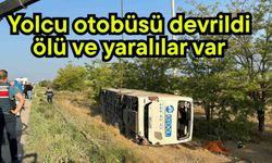 Yolcu otobüsü devrildi  ölü ve yaralılar var